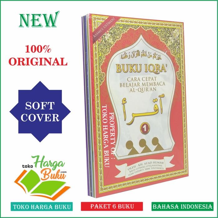 

ORIGINAL Buku Iqro Iqra' Komplit 1set Isi 6 Jilid RASM UTSMANI READY STOCK