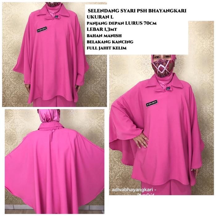 Selendang Syari Psh Bhayangkari Size L Kancing