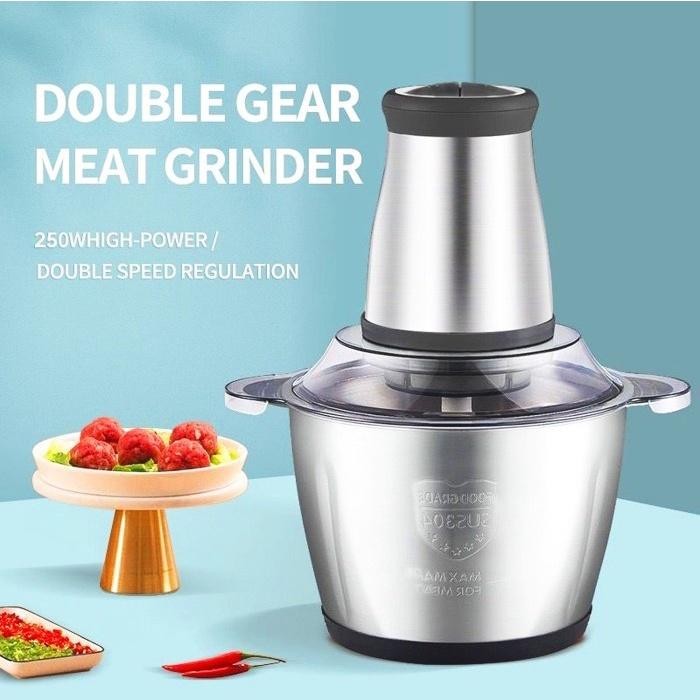 Blender Chopper Gilingan Daging Bumbu Kacang Meat Grinder Stainless