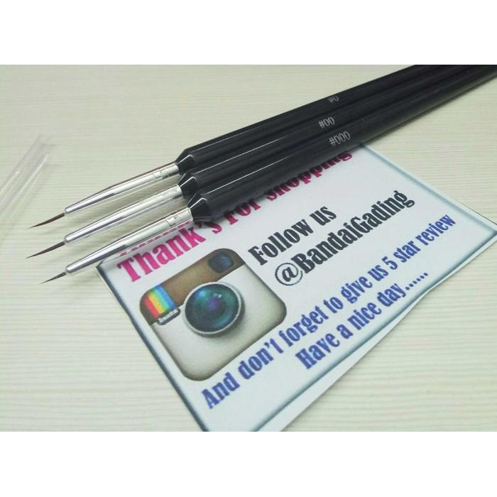 

Pilihan- Kolinsky Style Brush Set Isi 3 Ukuran *0.*00 Dan *000 For Gundam Model