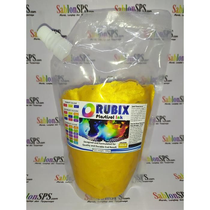 

Pilihan- Tinta Sablon Distro Plastisol Orange Gold 200Gr