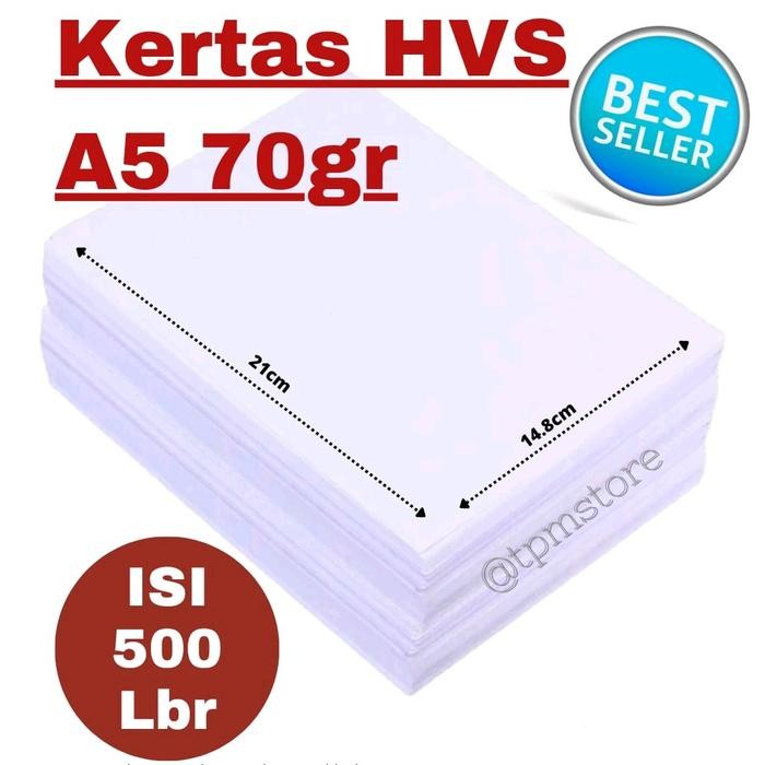 

Pilihan- Kertas Hvs A5 70Gr Isi 500 Lbr (Warna Putih) Paper Putih
