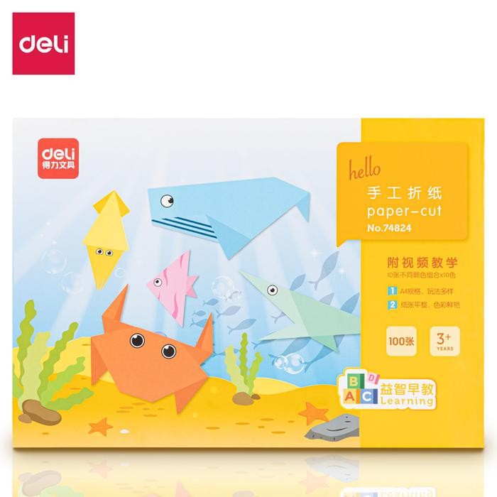 

Pilihan- Deli Paper Craft / Origami Kertas Lipat Ukuran A4 100Lembar 7482X