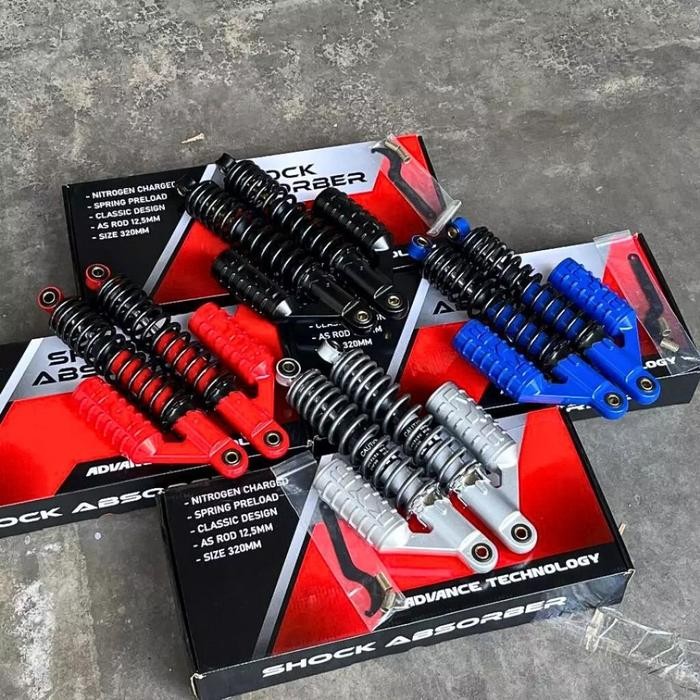 Shock Belakang KYB RZR 320mm Tabung Bawah Skok Kayaba RZR Import Detail Ori