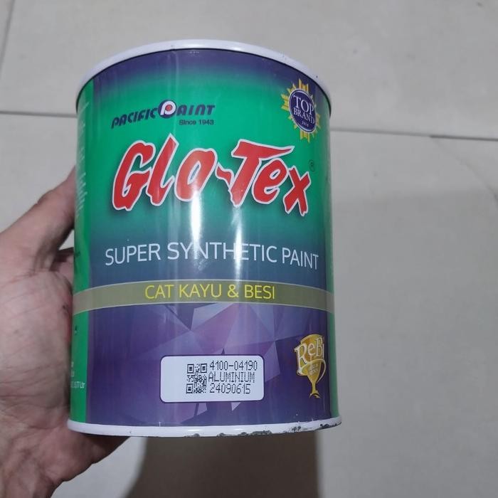 Cat Aluminium Silver Cat Glo-Tex Minyak Untuk Kayu Dan Besi Glotex