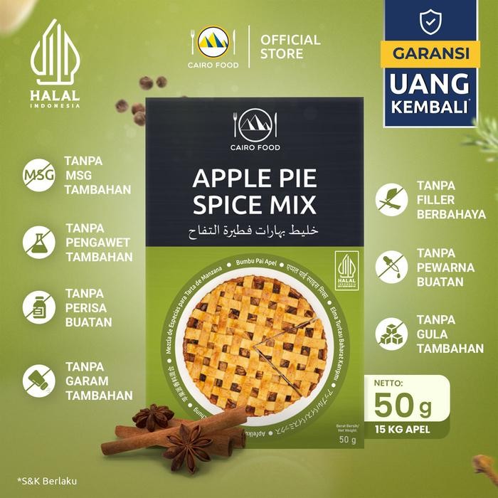 

TERLARIS Bumbu Apple Pie Sehat Tanpa MSG, 100% Rempah MurniCoFood READY STOCK