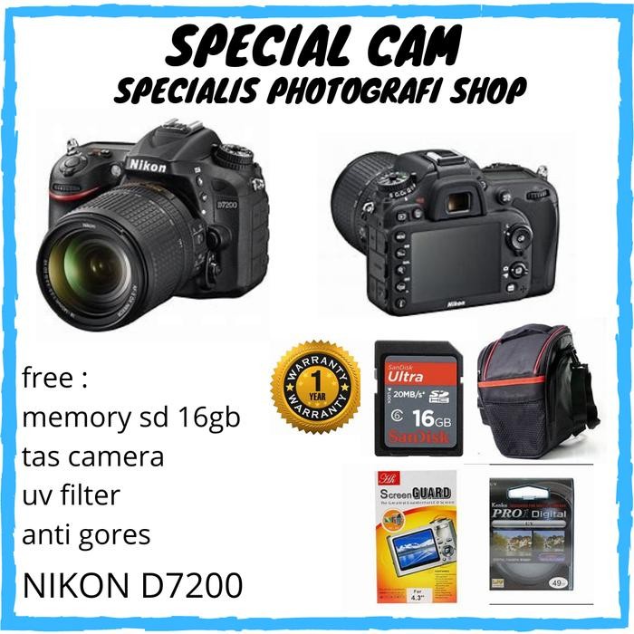 CAMERA NIKON D7200 KIT 18-140MM / NIKON D7200 KIT 18-140MM Shopeseler