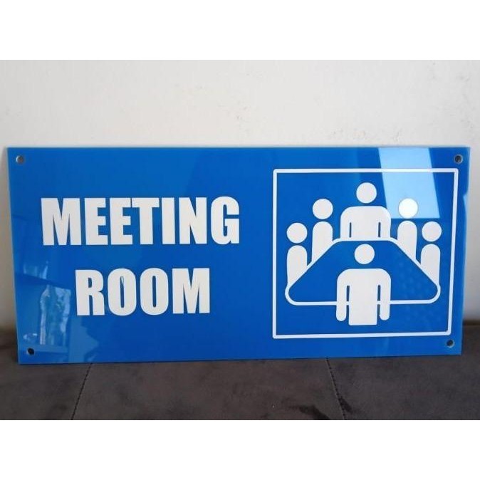 

SIGN LABEL AKRILIK RUANG RAPAT MEETING ROOM ACRYLIC SIGNAGE