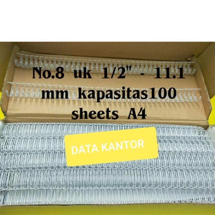 

SPIRAL KAWAT JILID A4 NO.8 UKURAN 1/2 KAPASITAS 100 LEMBAR