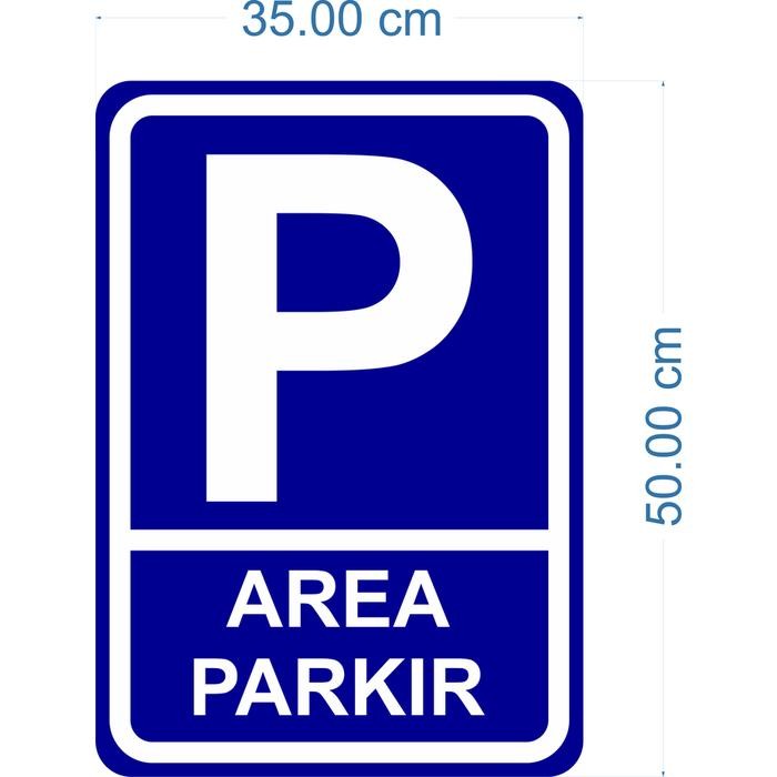

RAMBU AREA PARKIR PLAT ALUMINIUM 35 CM X 50 CM