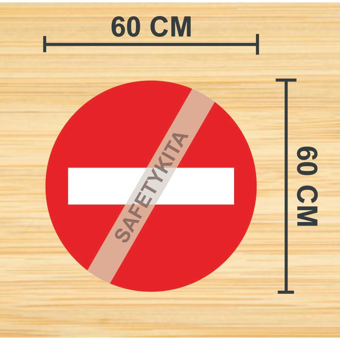 

RAMBU DILARANG MASUK DIA. 60CM (ALUMUNIUM+STICKER CUTTING REFLEKTIF)