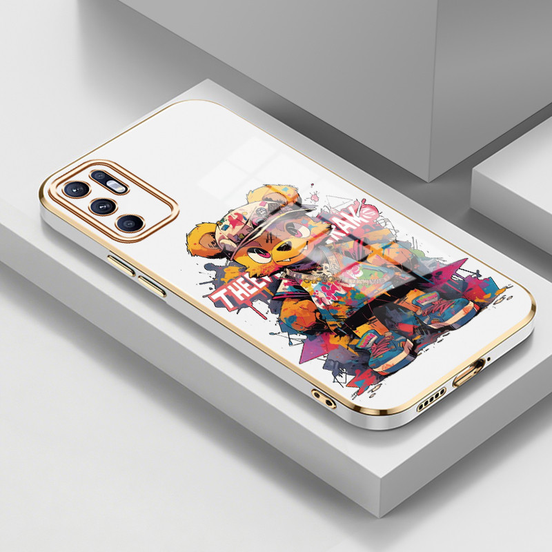 Casing Untuk OPPO Reno 6 4G Reno 6 5G Case Casing HP Softcase silikon Kasing elektroplating mewah an
