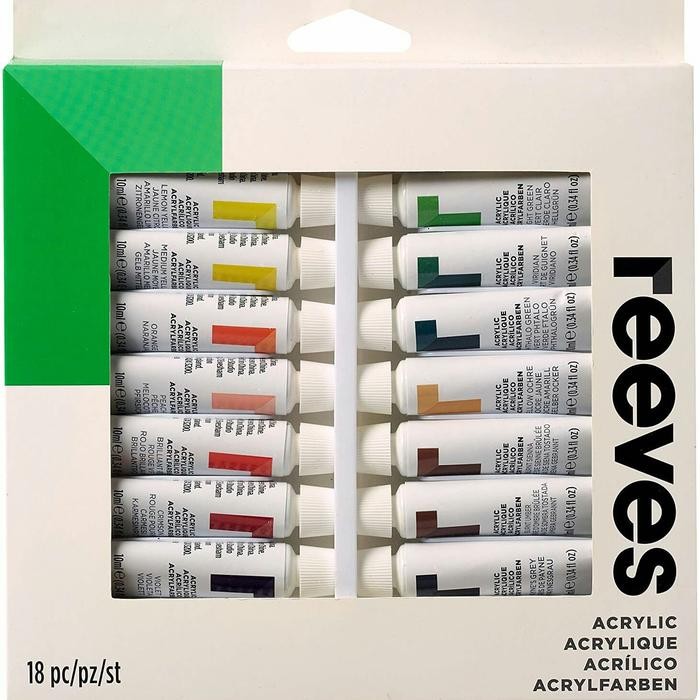 

NEW PRODUK REEVES ACRYLIC PAINT SET 18 X 10 ML MAWAR-89