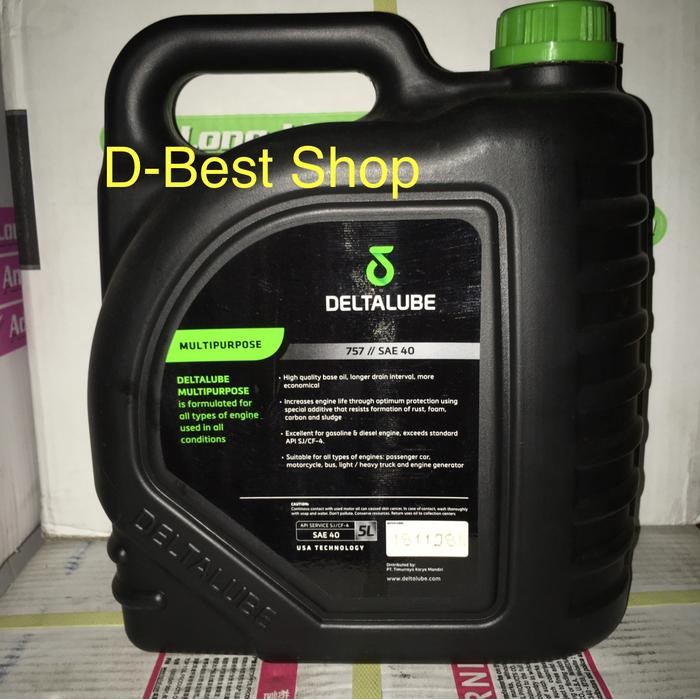 Pilihan- Oli Mobil Diesel Deltalube Multipurpose 757 Sae 40 - 5 Liter