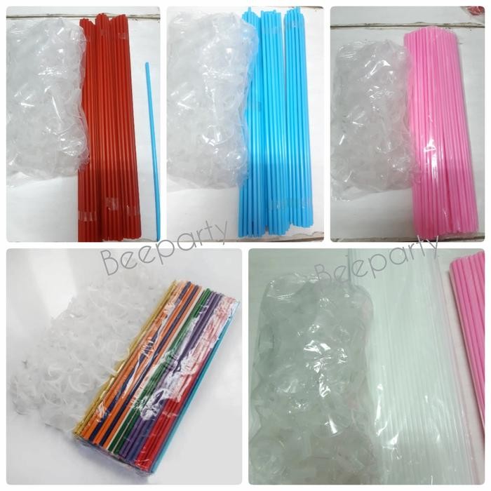 Pilihan- Stik Balon Isi 100 / Gagang Balon / Tiang Balon