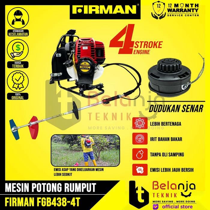 Firman Mesin Potong Rumput FGB 438 Brush Cutter 4 Tak