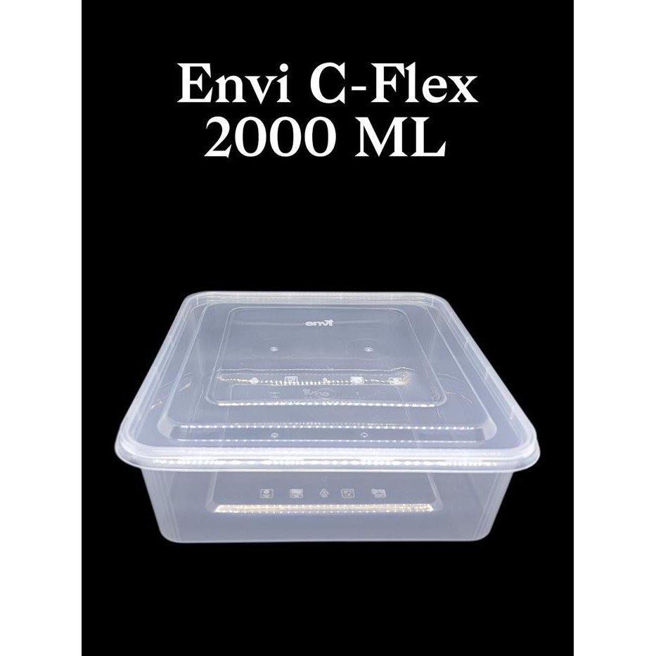 

Thinwall ENVI C-FLEX 2000ML FOOD CONTAINER TAHAN PANAS & FREEZER 25pcs