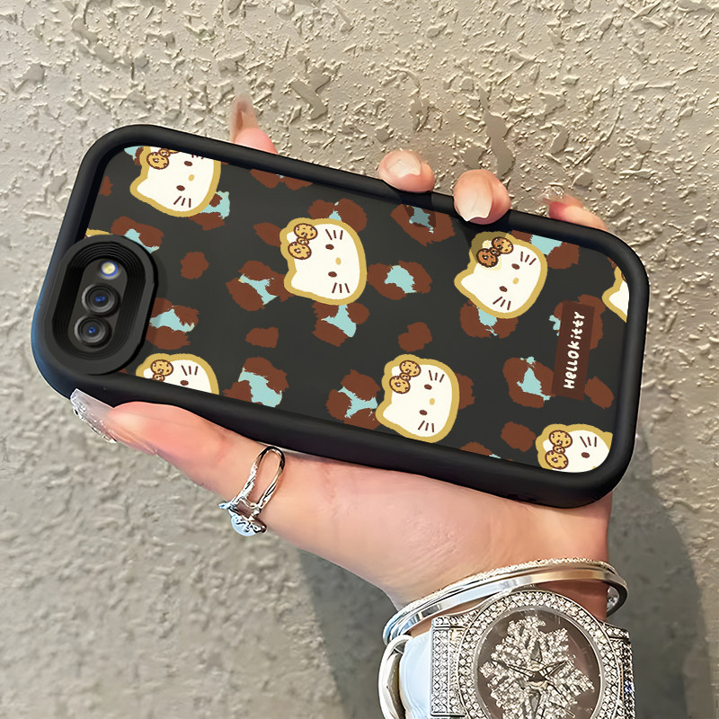Casing Hp OPPO A5 A3s A12E Realme C1 Case Casing Kartun Leopard Tas pola HP Kasing Silikon Softcase 