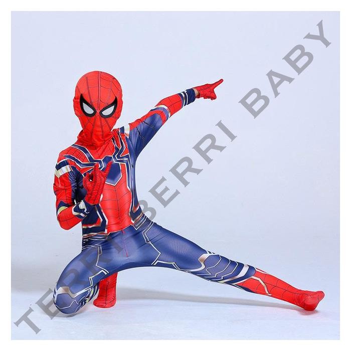 ASLI Kostum cosplay spiderman iron spider kostum iron spider READY STOCK