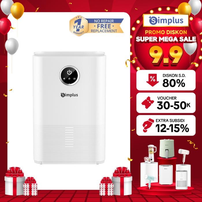 HOT DEALS SIMPLUS Dehumidifier 1L DEHUMIDIFIER Kecil Kantor Rumah Dehumidifikasi Pengeringan Hening
