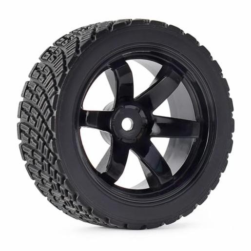 Stok Baru 1pcs velg + ban on road rally RC 1/10 ZD wltoys 144001 HSP vortex hsp