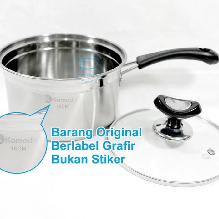 Komodo Panci Susu Regina Stainless 18 Cm Panci Susu 18Cm