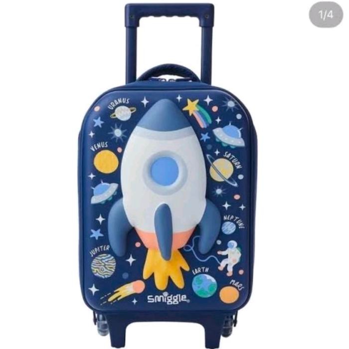 SIAPKIRIM Smiggle Teeny Rocket Trolley/Tas Koper Anak/Kado/ool Trolley Bag READY STOCK