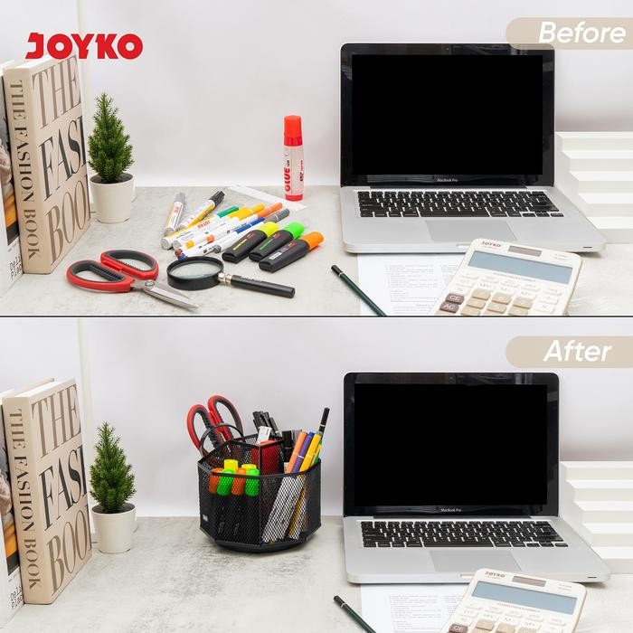 

Joyko Desk Set 360 Stationery Stand Table / Tempat Alat Tulis Bisa Diputar Meja Ds-60
