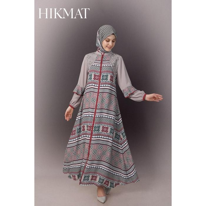 Pilihan- Hikmat Fashion Original A9221 Abaya Hikmat Noerbutikmuslim Abaya