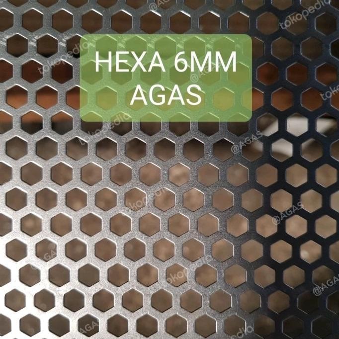 Plat Lubang Hexagonal 1x2 mtr