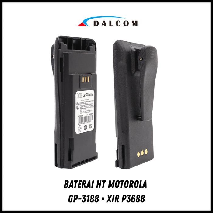 New BATERAI HT MOTOROLA LITHIUM GP3188 GP-3188 + BELT KLIP