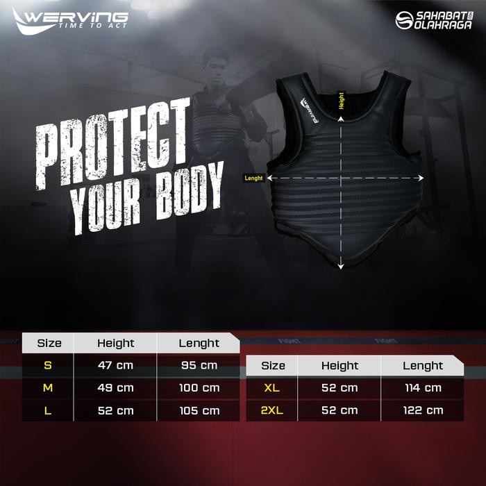 Body Protector Silat Werving, Pelindung Badan Silat Dewasa