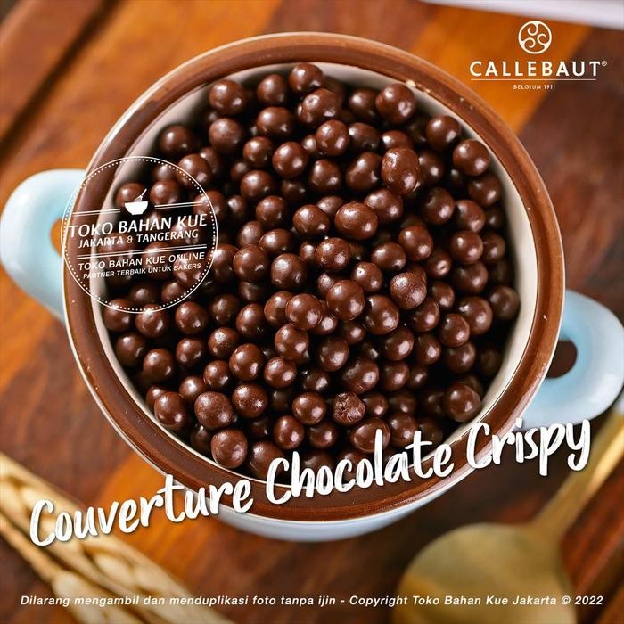 

Stok Baru Mona Lisa Callebaut Crispearls DARK Repack 100gr Crispy Choc Ball Monalisa