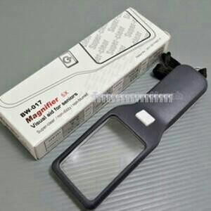 

SALE Magnifier 5 x zoom/ kaca pembesar+ lampu uv