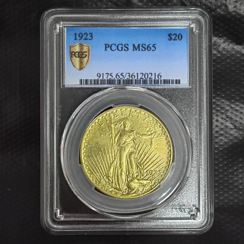 1923 United States Liberty Gold Coins $20 Eagle Coin Collectibles Graded Coins Sealed in Box Holder 