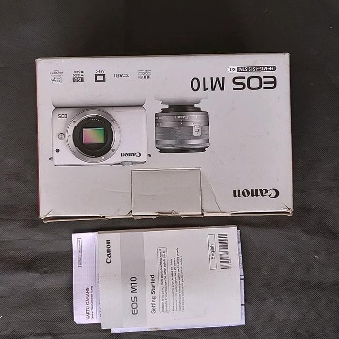 Kamera Canon M10 Manual Book Dan Box Kotak Saja Second