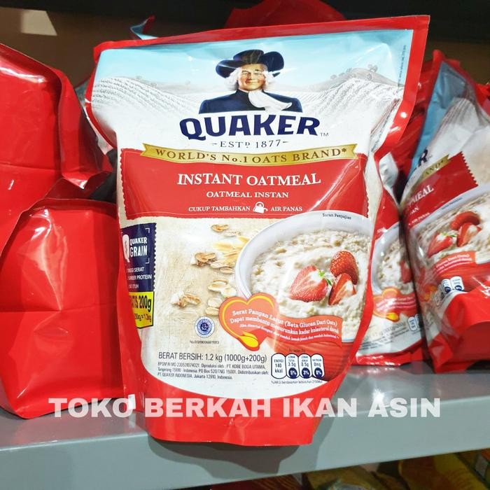 

Quaker Instant Oatmeal 1200Gr / Oat Meal Instan 1,2Kg