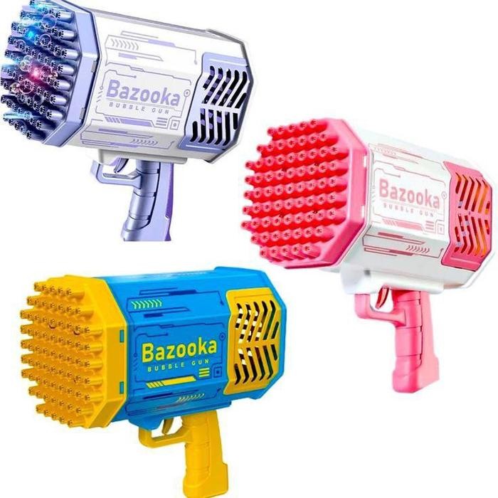 Mainan Bubble Gun Bazoka Jumbo Tembakan Balon Gelembung Sabun Elektrik Pasti Diskon