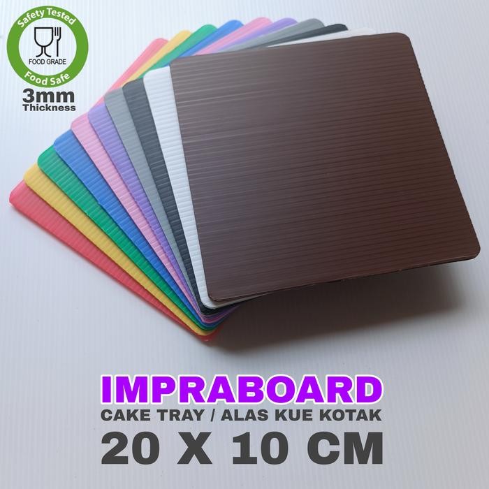 tatakan kue kotak persegi 10 x 20 cm alas kue cake board