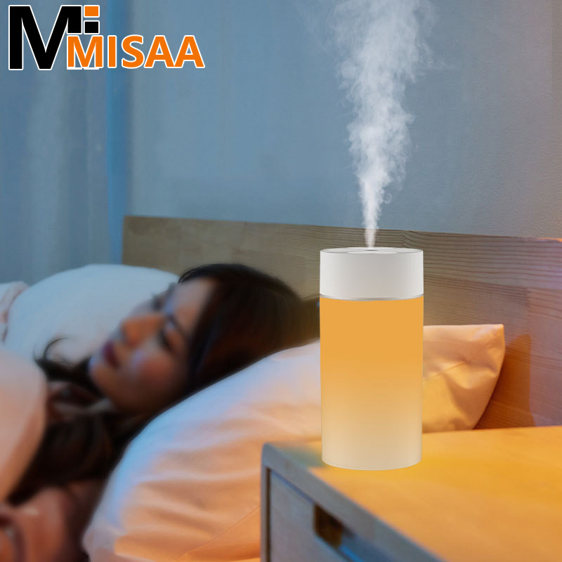 200ml Mini Air Humidifier Colorful Atmosphere Light USB Humidifier Air Diffuser Purifier For Car Hom