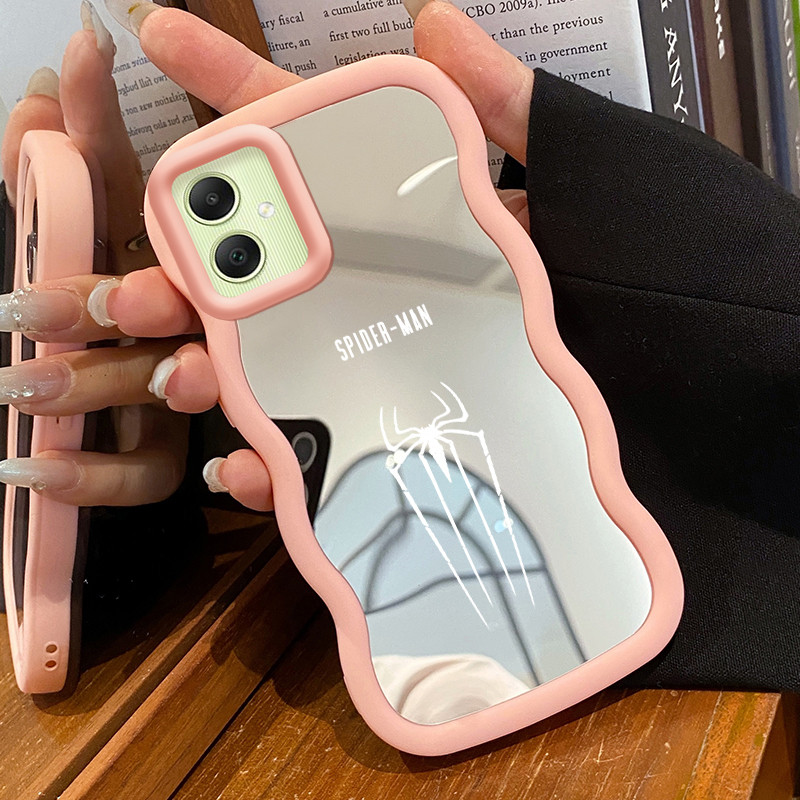 Casing Untuk Samsung A05 M05 F05 A05s Case Casing HP Pola bekas kaki dan laba-laba Kesing Kasing Mac