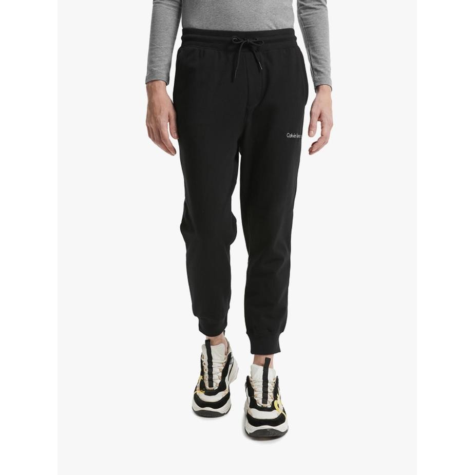 DISKON CK Jeans-Outerwear Pria-straight elastic drawstring casual pants_Black READY STOCK