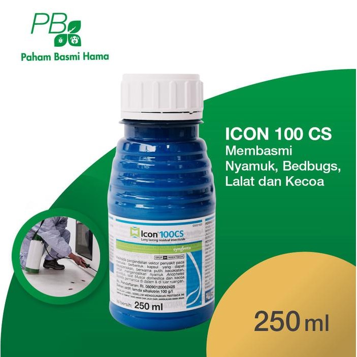 ICON 100 CS - BASMI NYAMUK BEDBUGS LALAT KECOA - TAHAN LAMA - 250 ML