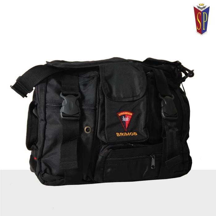 Bagus Tas Selempang Multi Logo Brimob - Sling Bag Multi Logo Brimob Terlariss 