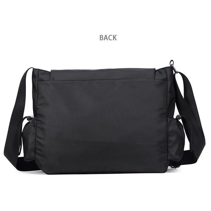 Unik Tas Selempang Pria Slingbag Oxford Cloth Waterproof Messenger Bag Banyak Kantong Tas Pria E&S