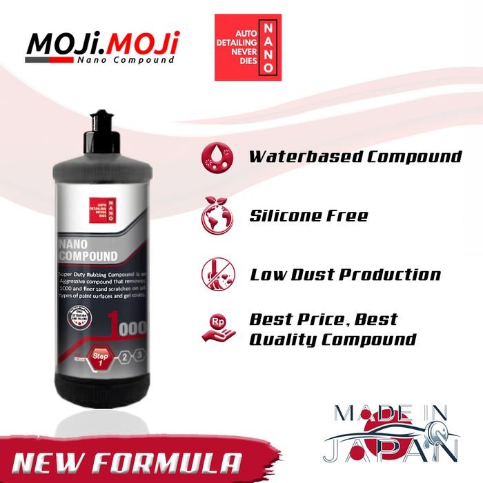 Moji Moji Automotive Nano Compound 1000 1L - Obat Poles Step 1