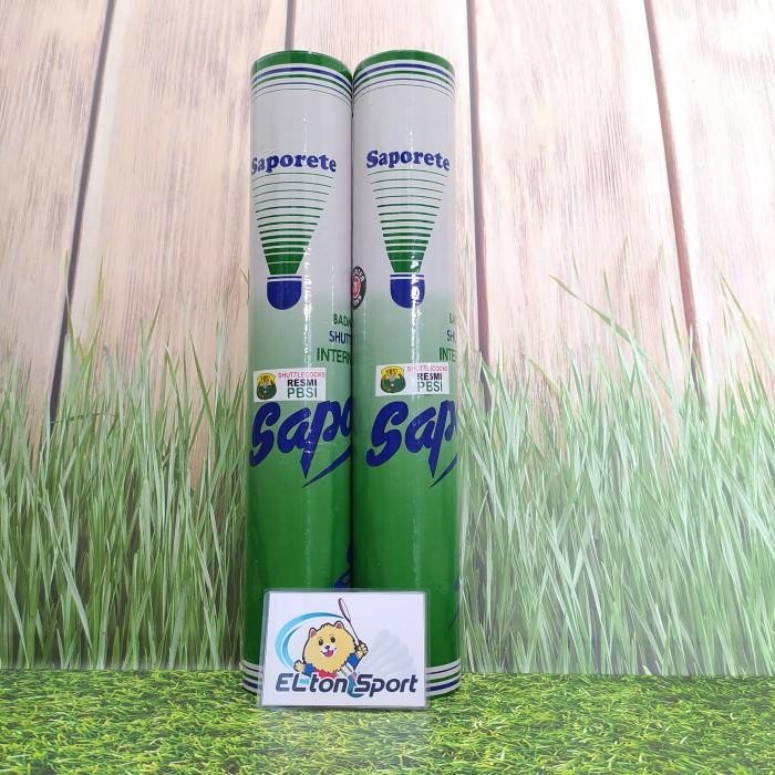 (1SLOP) SAPORETE GREEN Shuttlecock Kok Badminton Bulutangkis ORIGINAL