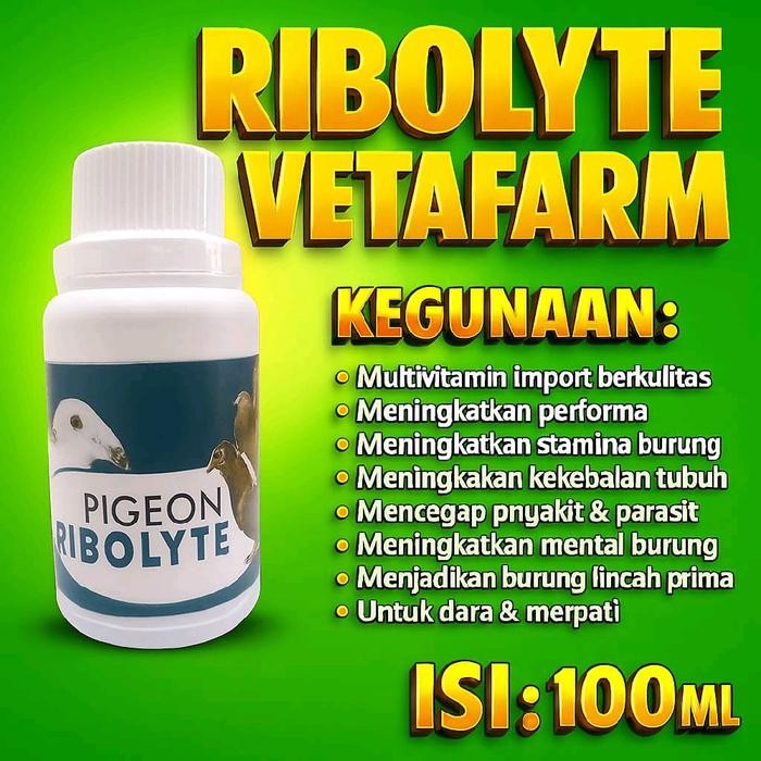 cdo4- Rebolyte 10Ml Vitamin Doping Merpati Original By Vetafarm Untuk Meningkatkan Stamina