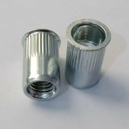 nutsert M6-bibir tipis-stell-rivet mut-mur tanam insert