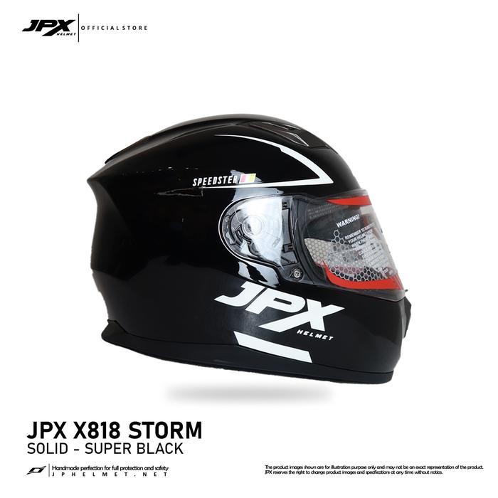 Helm JPX - Helm Full Face Storm X818 - Solid